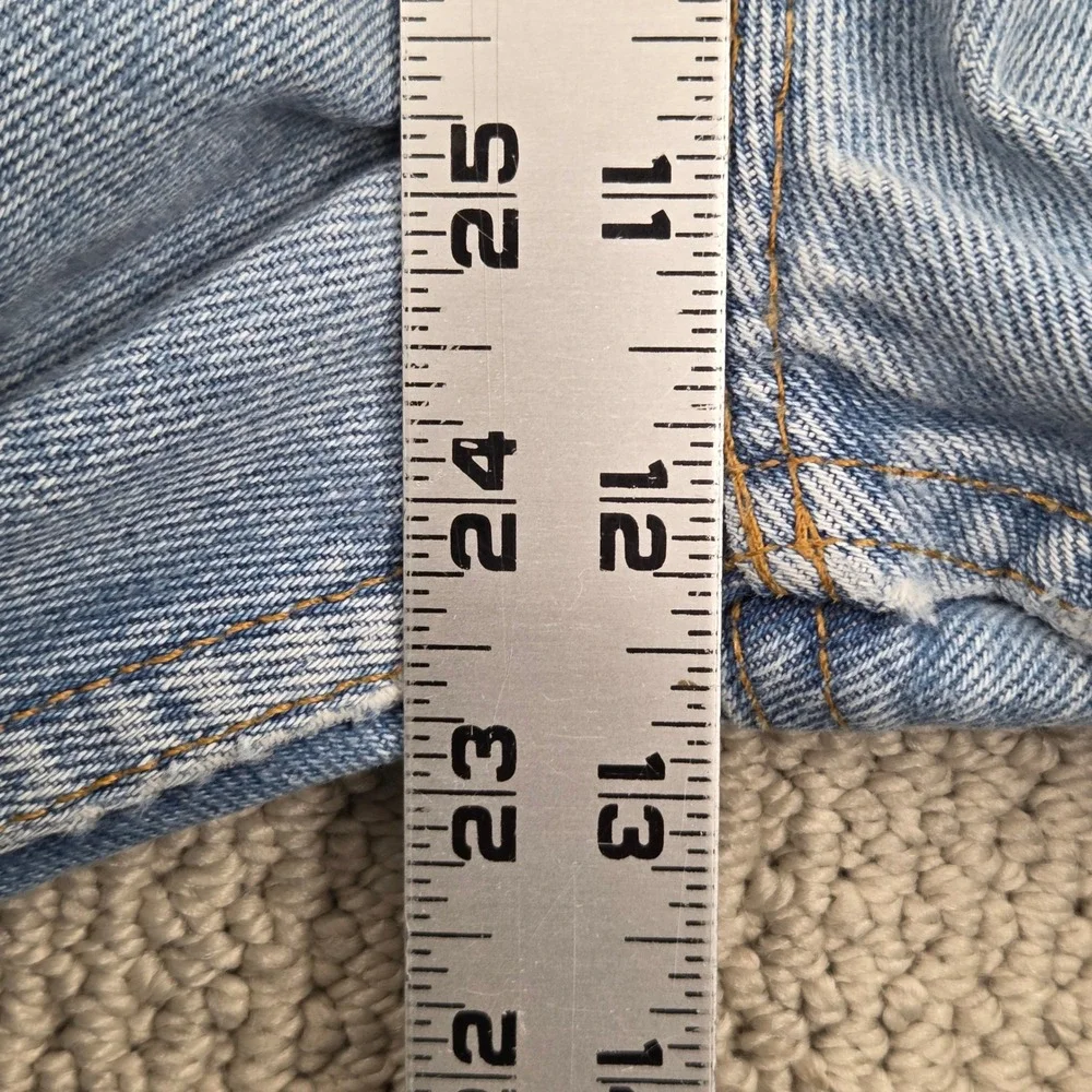 Vintage 90s Levis 505 Orange Tab Jeans Mens 34x32 Light Wash Denim USA MADE